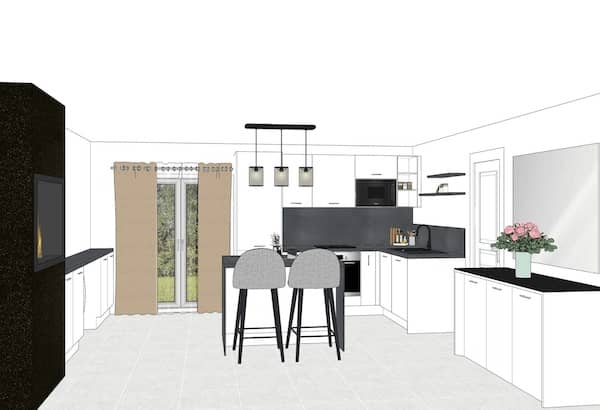 projet bauderie cuisine-3d